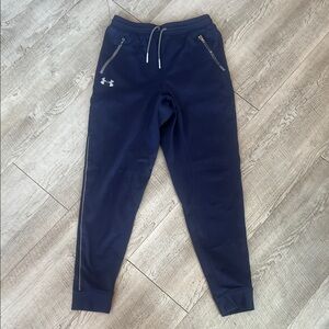 Boys Under Armour Dark Blue Sweatpants - Size Youth Large